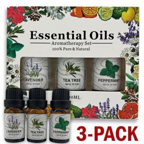 3 Pack - Aromatherapy Essential Oils Gift Set For Humidifiers Oil Diffuser Mist (Option: Essential Oil-Multi color)
