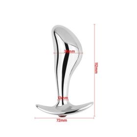 Metal Anal Plug Anal Dildo Butt Masturbation G Spot Dilator (Option: Alternative toys-L)