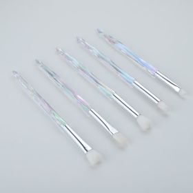 Eye Makeup Brush Eye Shadow Brush Set Beginner Nose Shadow Brush Soft Lip Brush (Option: White-5PCS)