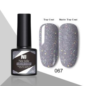 Glitter Reflective Gel Nail Polish Christmas Red  UV (Option: Light Grey Reflective Cat U)