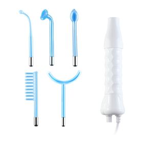 Beauty Instrument 5-piece Set Of Current Comb Stick Red Purple Blue Light (Option: Blue-UK)