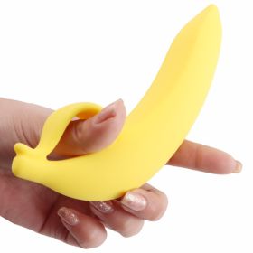 Manual Silicone Phallus For Women (Color: Yellow)