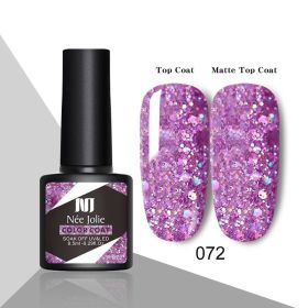 Glitter Reflective Gel Nail Polish Christmas Red  UV (Option: Grey URN003)